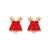 Fashion Christmas Tree Bell Snowflake Alloy Rhinestones Ear Studs