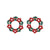 Fashion Christmas Tree Bell Snowflake Alloy Rhinestones Ear Studs