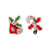 Fashion Christmas Tree Bell Snowflake Alloy Rhinestones Ear Studs