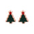 Fashion Christmas Tree Bell Snowflake Alloy Rhinestones Ear Studs