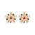 Fashion Christmas Tree Bell Snowflake Alloy Rhinestones Ear Studs