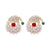 Fashion Christmas Tree Bell Snowflake Alloy Rhinestones Ear Studs