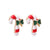 Fashion Christmas Tree Bell Snowflake Alloy Rhinestones Ear Studs