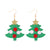 Fashion Christmas Tree Cloth Women's Earrings 1 Pair