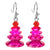 Fashion Christmas Tree Crystal Plating Women's Drop Earrings 1 Pair