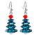 Fashion Christmas Tree Crystal Plating Women's Drop Earrings 1 Pair