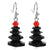 Fashion Christmas Tree Crystal Plating Women's Drop Earrings 1 Pair