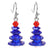 Fashion Christmas Tree Crystal Plating Women's Drop Earrings 1 Pair