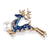 Fashion Christmas Tree Elk Alloy Plating Rhinestones Women's Brooches