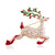 Fashion Christmas Tree Elk Alloy Plating Rhinestones Women's Brooches