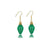 Fashion Christmas Tree Flamingo Alloy Plating Inlay Artificial Gemstones Women's Drop Earrings 1 Pair