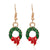 Fashion Christmas Tree Flamingo Alloy Plating Inlay Artificial Gemstones Women's Drop Earrings 1 Pair