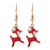 Fashion Christmas Tree Flamingo Alloy Plating Inlay Artificial Gemstones Women's Drop Earrings 1 Pair