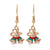 Fashion Christmas Tree Flamingo Alloy Plating Inlay Artificial Gemstones Women's Drop Earrings 1 Pair