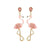 Fashion Christmas Tree Flamingo Alloy Plating Inlay Artificial Gemstones Women's Drop Earrings 1 Pair