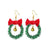 Fashion Christmas Tree Flamingo Alloy Plating Inlay Artificial Gemstones Women's Drop Earrings 1 Pair