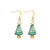 Fashion Christmas Tree Flamingo Alloy Plating Inlay Artificial Gemstones Women's Drop Earrings 1 Pair