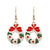 Fashion Christmas Tree Flamingo Alloy Plating Inlay Artificial Gemstones Women's Drop Earrings 1 Pair