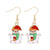 Fashion Christmas Tree Gloves Alloy Plating Inlay Artificial Gemstones Christmas Women's Drop Earrings 1 Pair