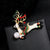 Fashion Pin Christmas Tree Heart Shape Snowflake Alloy Enamel Artificial Pearls Rhinestones Unisex Brooches