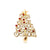 Fashion Pin Christmas Tree Letter Snowman Alloy Enamel Rhinestones Unisex Brooches