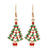 Fashion Christmas Tree Santa Claus Alloy Plating Women's Drop Earrings 1 Pair