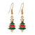 Fashion Christmas Tree Santa Claus Alloy Plating Women's Drop Earrings 1 Pair