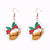 Fashion Christmas Tree Santa Claus Bell Pvc Printing Transparent Women's Drop Earrings 1 Pair