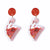 Fashion Christmas Tree Santa Claus Bell Pvc Printing Transparent Women's Drop Earrings 1 Pair