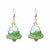 Fashion Christmas Tree Santa Claus Bell Pvc Printing Transparent Women's Drop Earrings 1 Pair