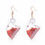 Fashion Christmas Tree Santa Claus Bell Pvc Printing Transparent Women's Drop Earrings 1 Pair