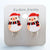 Fashion Christmas Tree Santa Claus Plastic Resin Girl's Drop Earrings Ear Clips 1 Pair