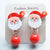 Fashion Christmas Tree Santa Claus Plastic Resin Girl's Drop Earrings Ear Clips 1 Pair