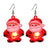 Fashion Christmas Tree Santa Claus Plastic Women's Drop Earrings 1 Pair