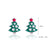 Fashion Christmas Tree Santa Claus Snowflake Alloy Inlay Rhinestones Women's Ear Studs