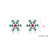 Fashion Christmas Tree Santa Claus Snowflake Alloy Inlay Rhinestones Women's Ear Studs