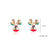 Fashion Christmas Tree Santa Claus Snowflake Alloy Inlay Rhinestones Women's Ear Studs