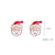 Fashion Christmas Tree Santa Claus Snowflake Alloy Inlay Rhinestones Women's Ear Studs