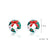 Fashion Christmas Tree Santa Claus Snowflake Alloy Inlay Rhinestones Women's Ear Studs