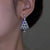 Fashion Christmas Tree Snowflake Copper Plating Inlay Zircon Ear Studs 1 Pair