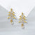 Fashion Christmas Tree Snowman Snowflake Alloy Enamel Rhinestones Women's Drop Earrings Ear Studs 1 Pair