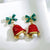 Fashion Christmas Tree Snowman Snowflake Alloy Enamel Rhinestones Women's Drop Earrings Ear Studs 1 Pair