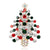 Fashion Christmas Tree Star Heart Shape Alloy Plating Rhinestones Women's Brooches