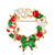 Fashion Christmas Tree Star Heart Shape Alloy Plating Rhinestones Women's Brooches