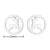 Fashion Christmas Tree Titanium Steel Plating Ear Studs 1 Pair