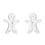 Fashion Christmas Tree Titanium Steel Plating Ear Studs 1 Pair