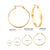 Fashion Circle Stainless Steel Plating Earrings 1 Pair