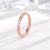 Fashion Circle Titanium Steel Inlay Zircon Rings