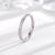 Fashion Circle Titanium Steel Inlay Zircon Rings