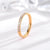 Fashion Circle Titanium Steel Inlay Zircon Rings